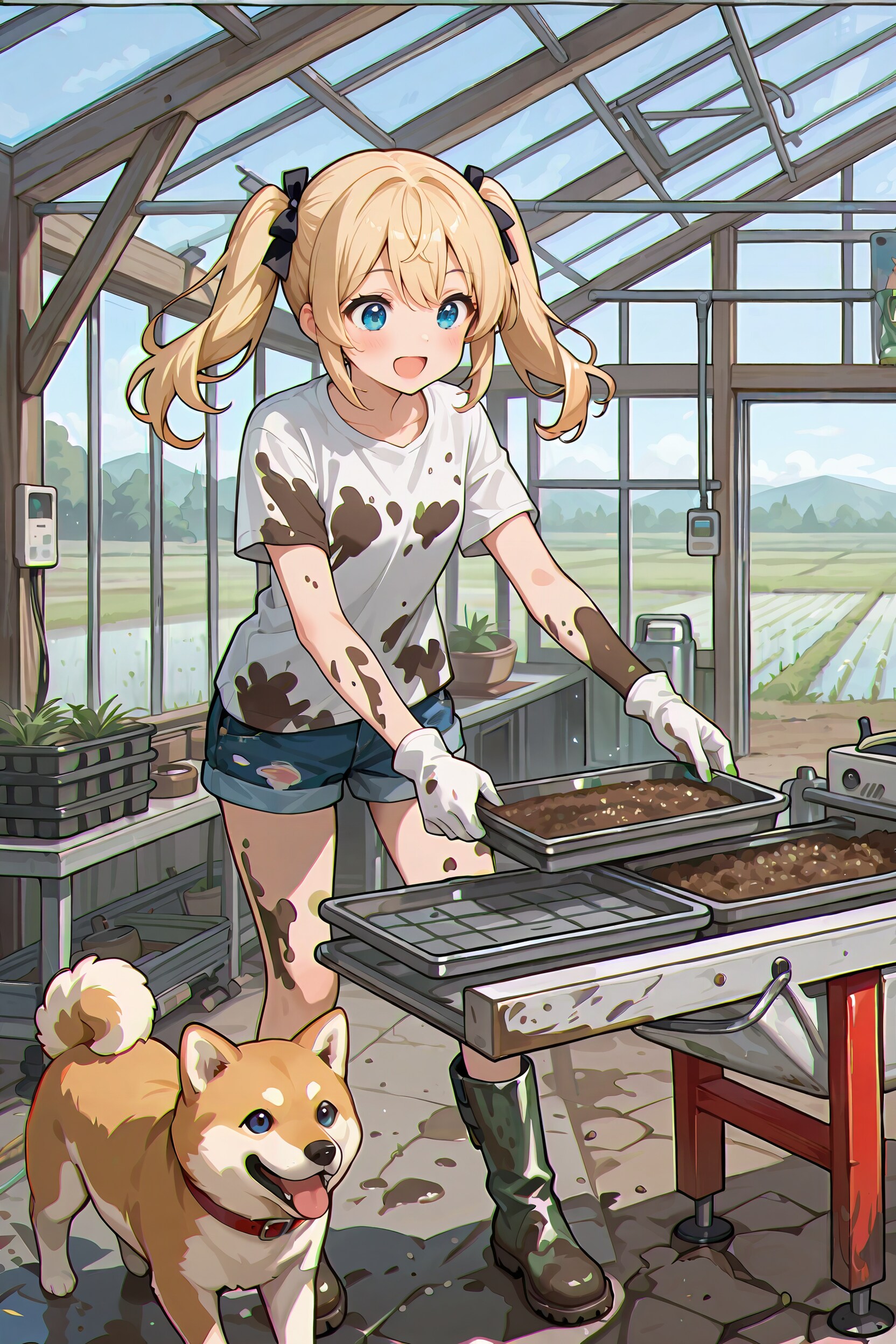 今日はちょっと種まきのお手伝い♪