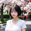 桜と眼鏡とランダム衣装 7枚目