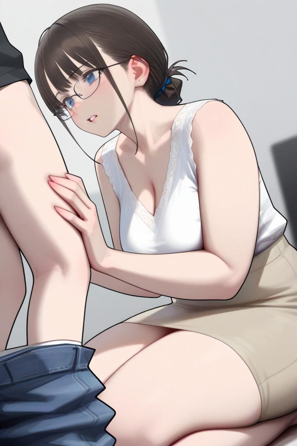 大丈夫、なんともなってないよ...おっきくなってピクンピクンってしてるだけ...