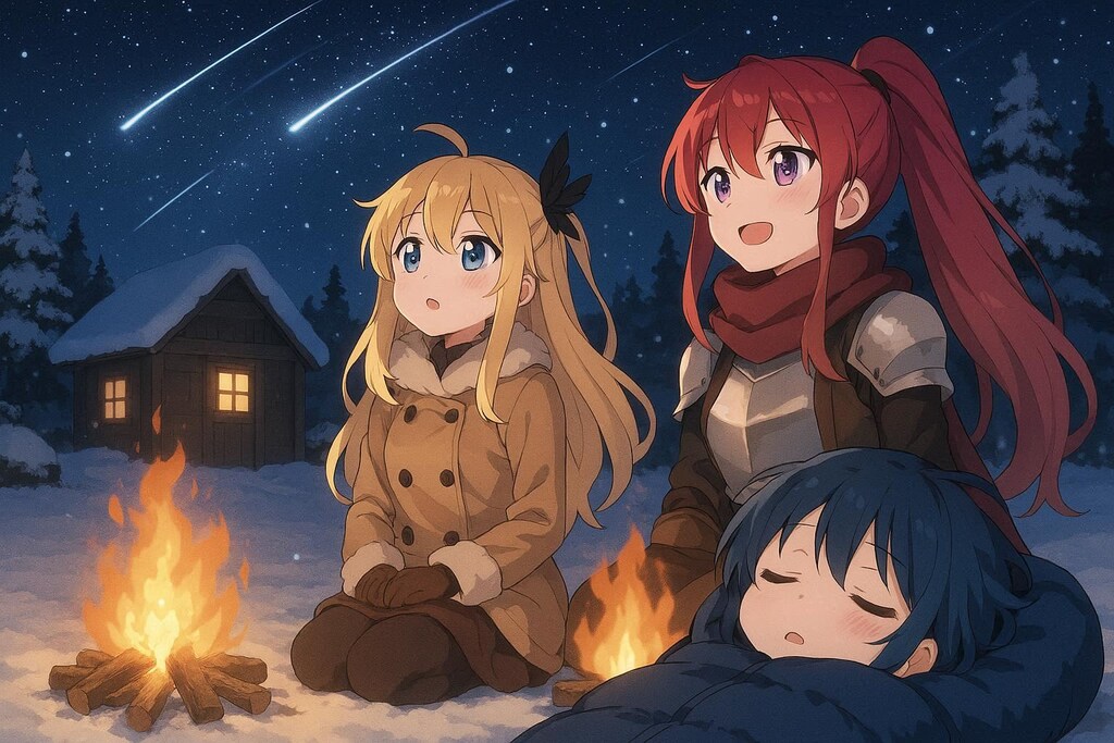 流星群が見えたら…