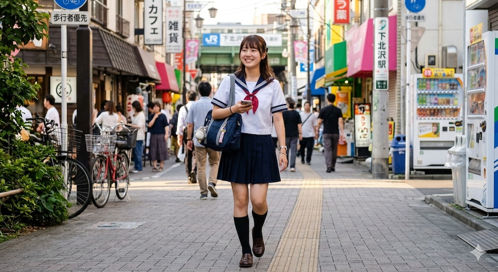 女子高生！下校中！