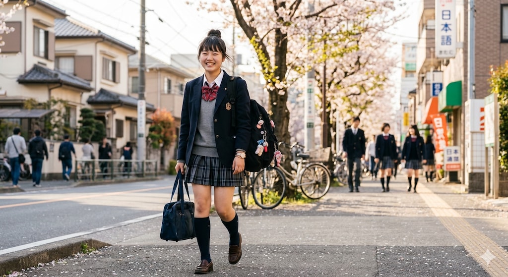 女子高生！下校中！