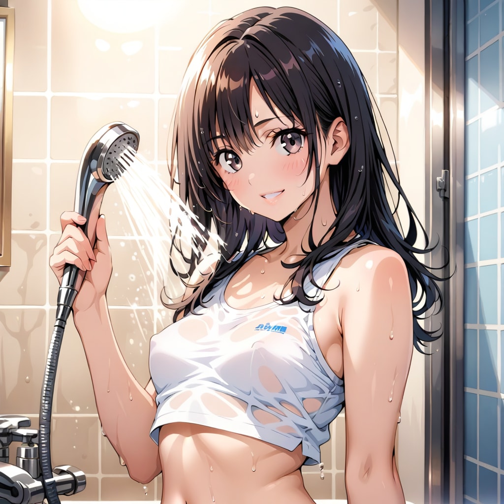 「冷た～い」