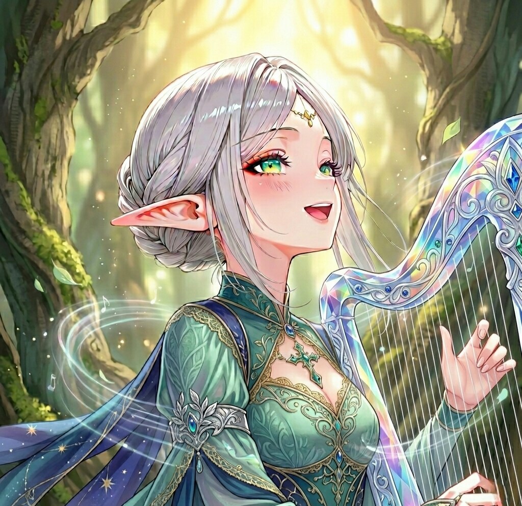 森の中で…