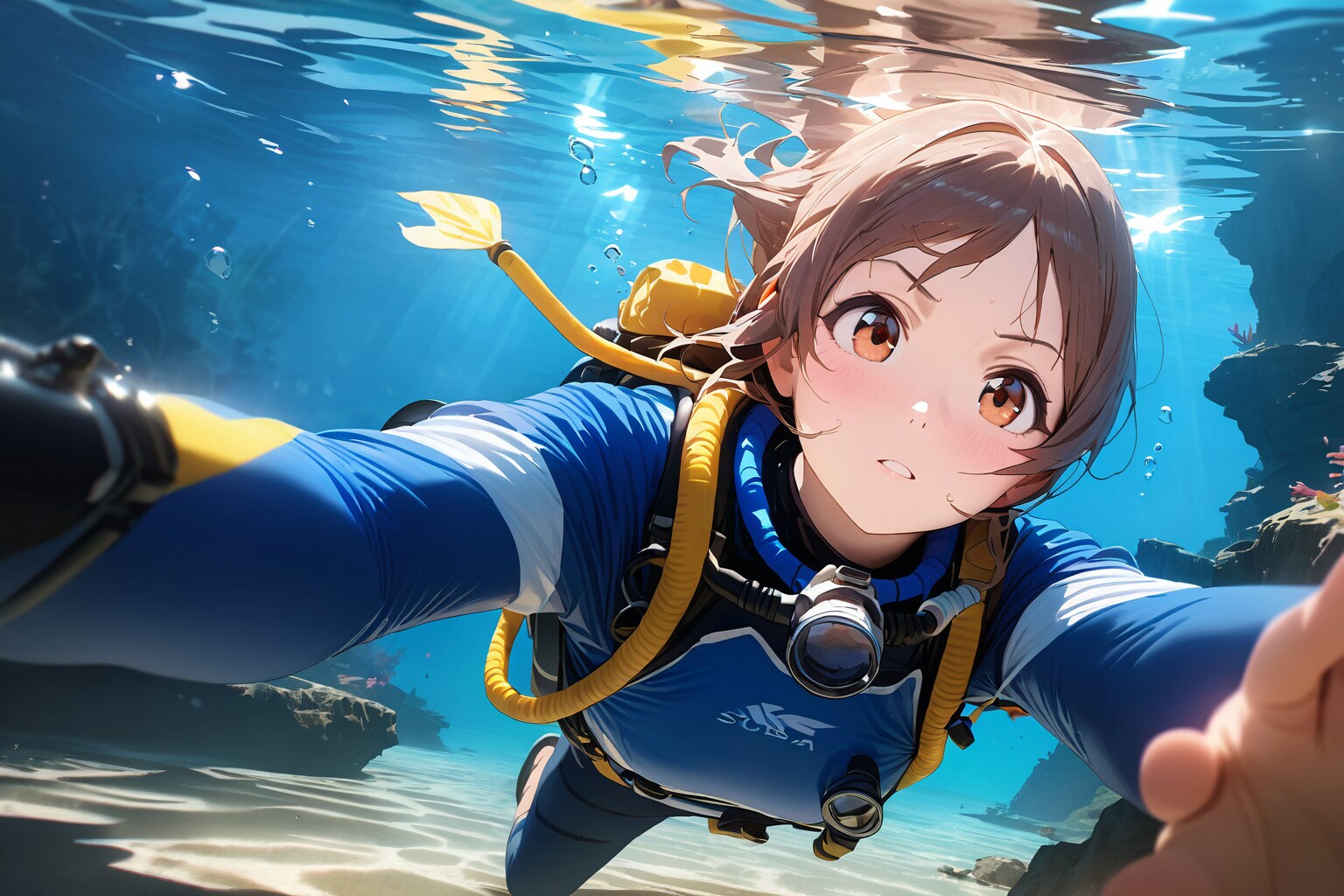 スキューバーダイビング（素潜り？） | の人気AIイラスト・グラビア