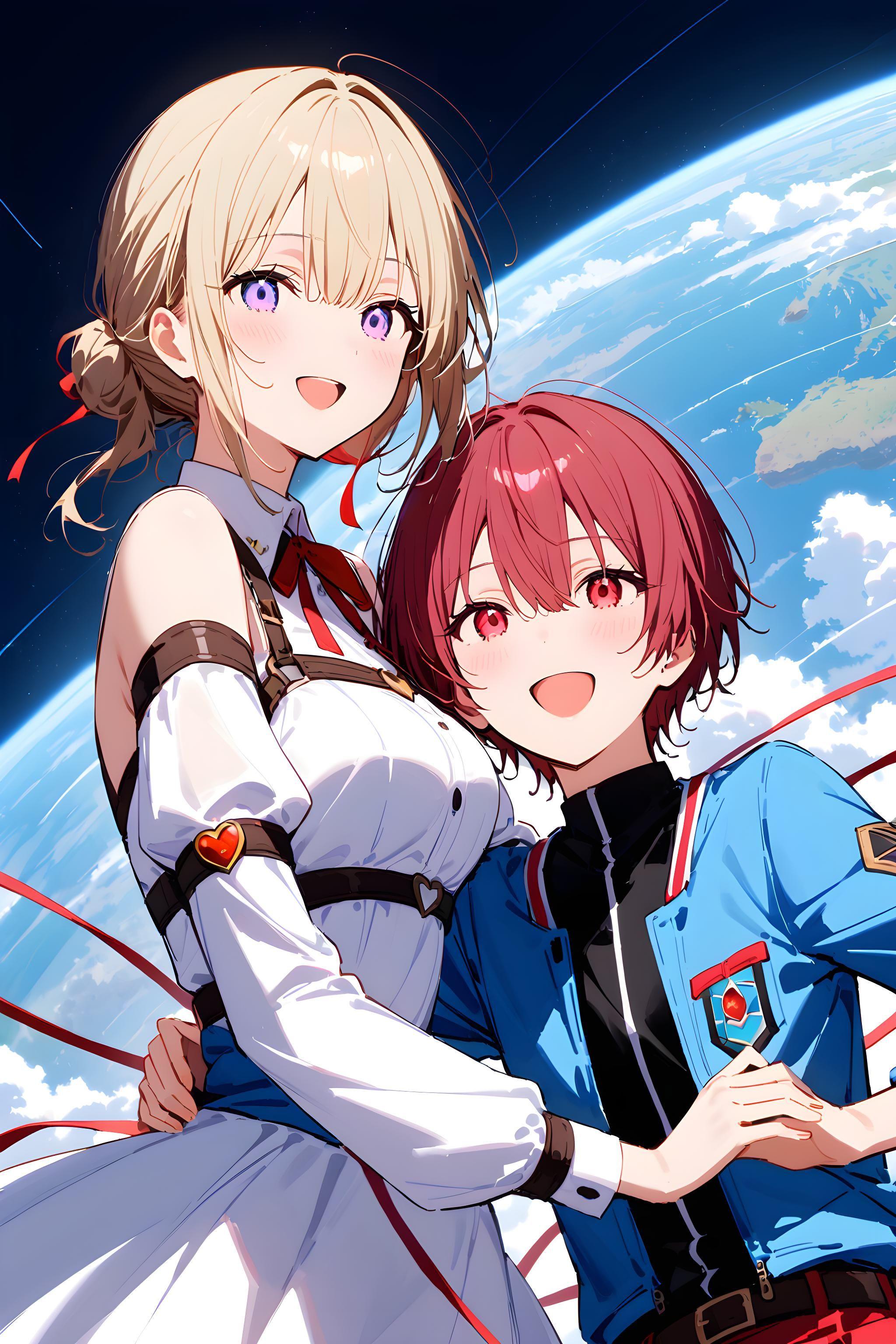 ふたり | の人気AIイラスト・グラビア