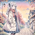 紅葉＋マフラー＋コート 2枚目