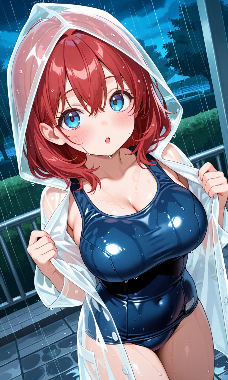 濡れても平気な格好