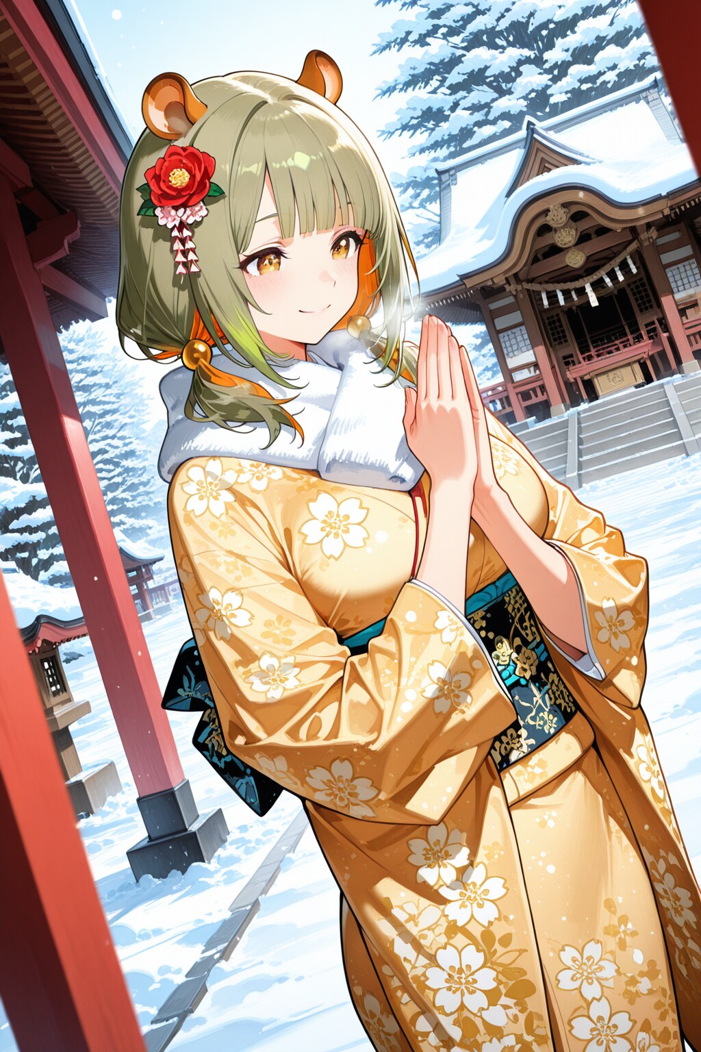 振袖姿のヒスイですっ