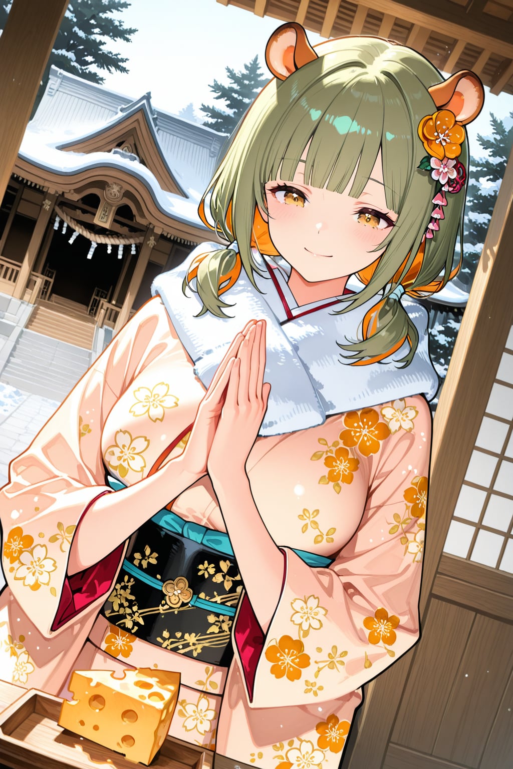 振袖姿のヒスイですっ