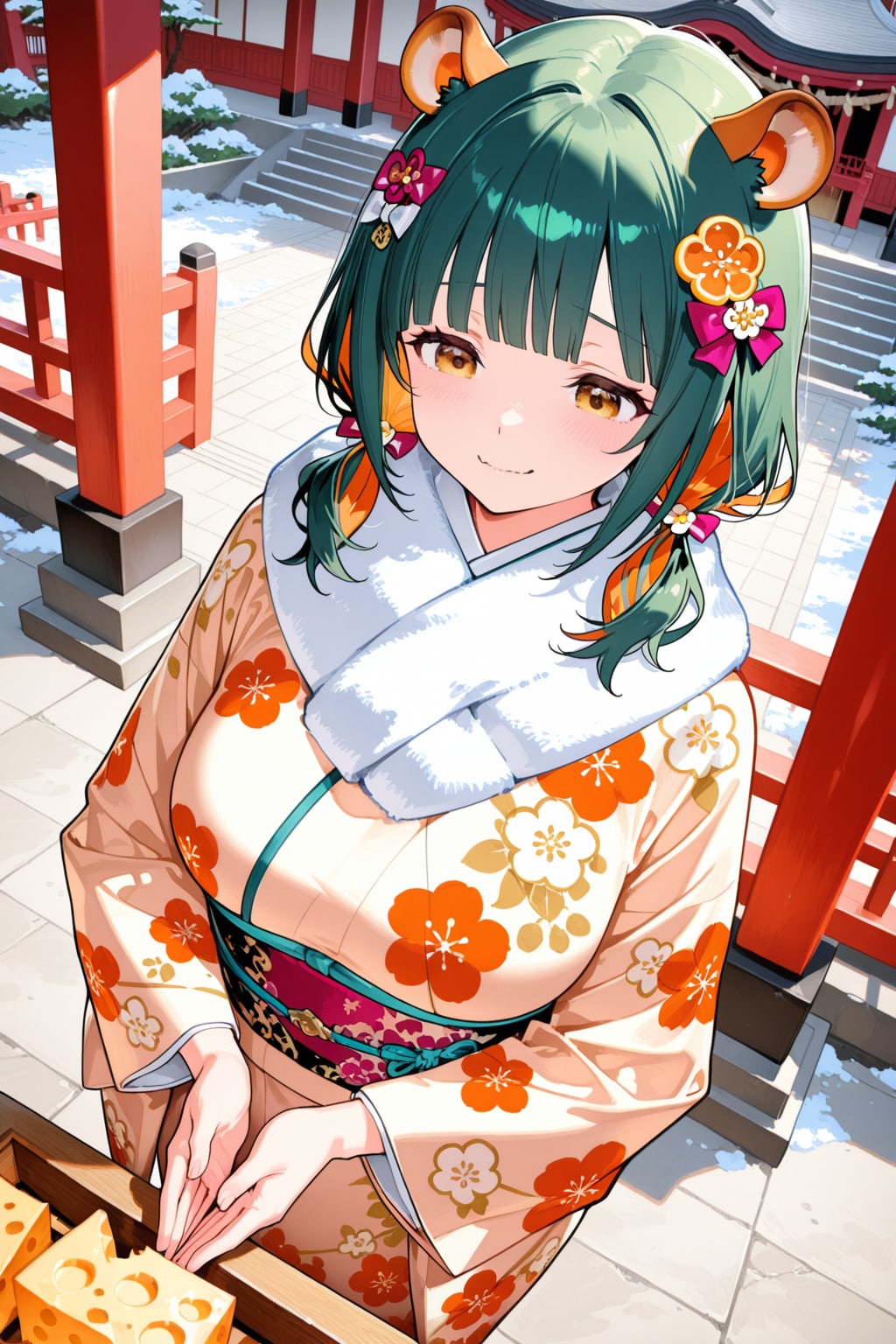 振袖姿のヒスイですっ