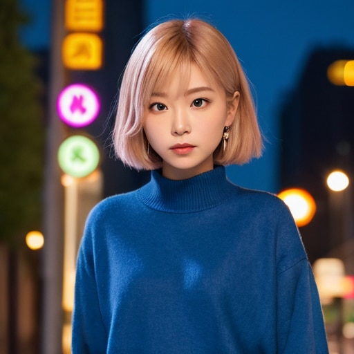 レッド・レザー、夜の街を切り裂く - Red Leather cuts through the city at night | の人気AIイラスト・グラビア