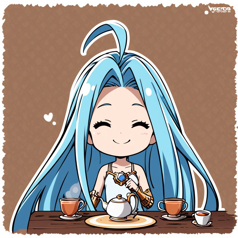 お茶でも飲んで待ちましょ