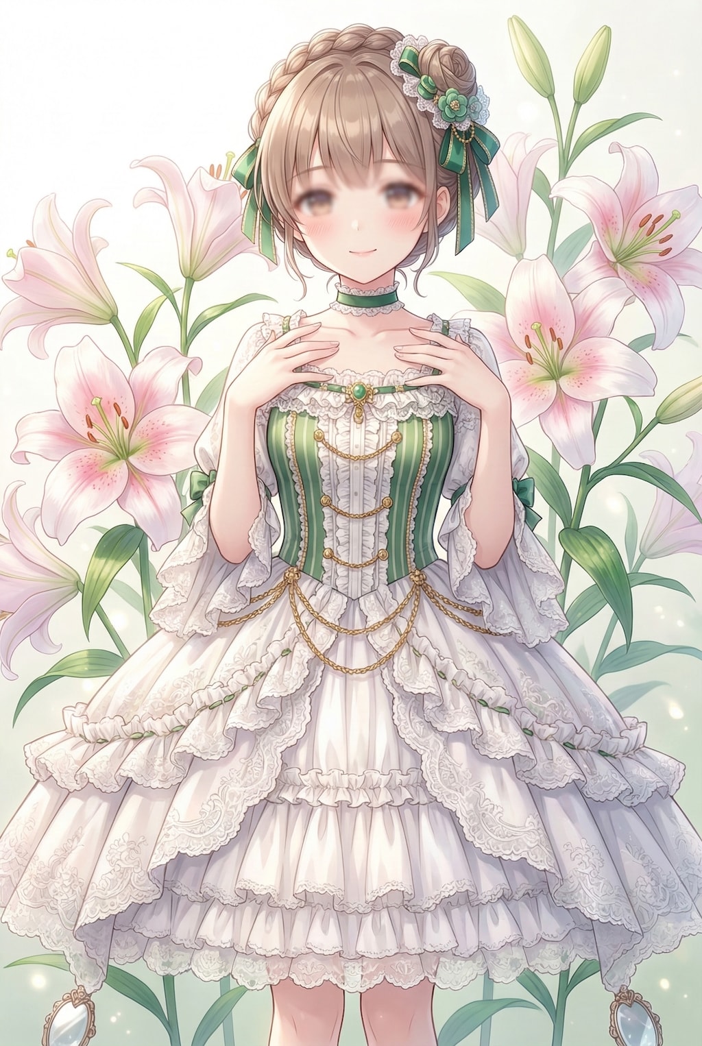 百合に包まれた優雅