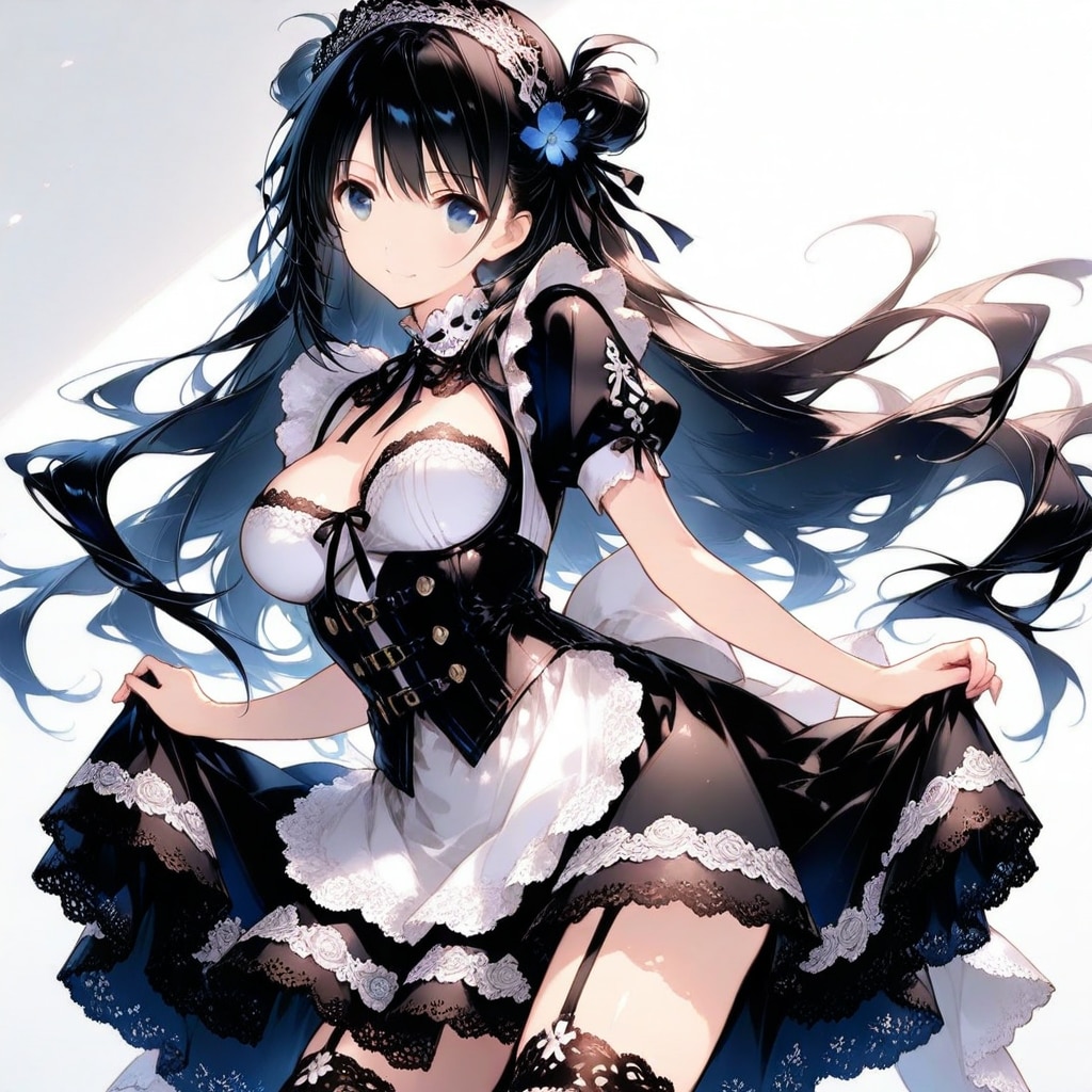 フレンチメイド風 | の人気AIイラスト・グラビア