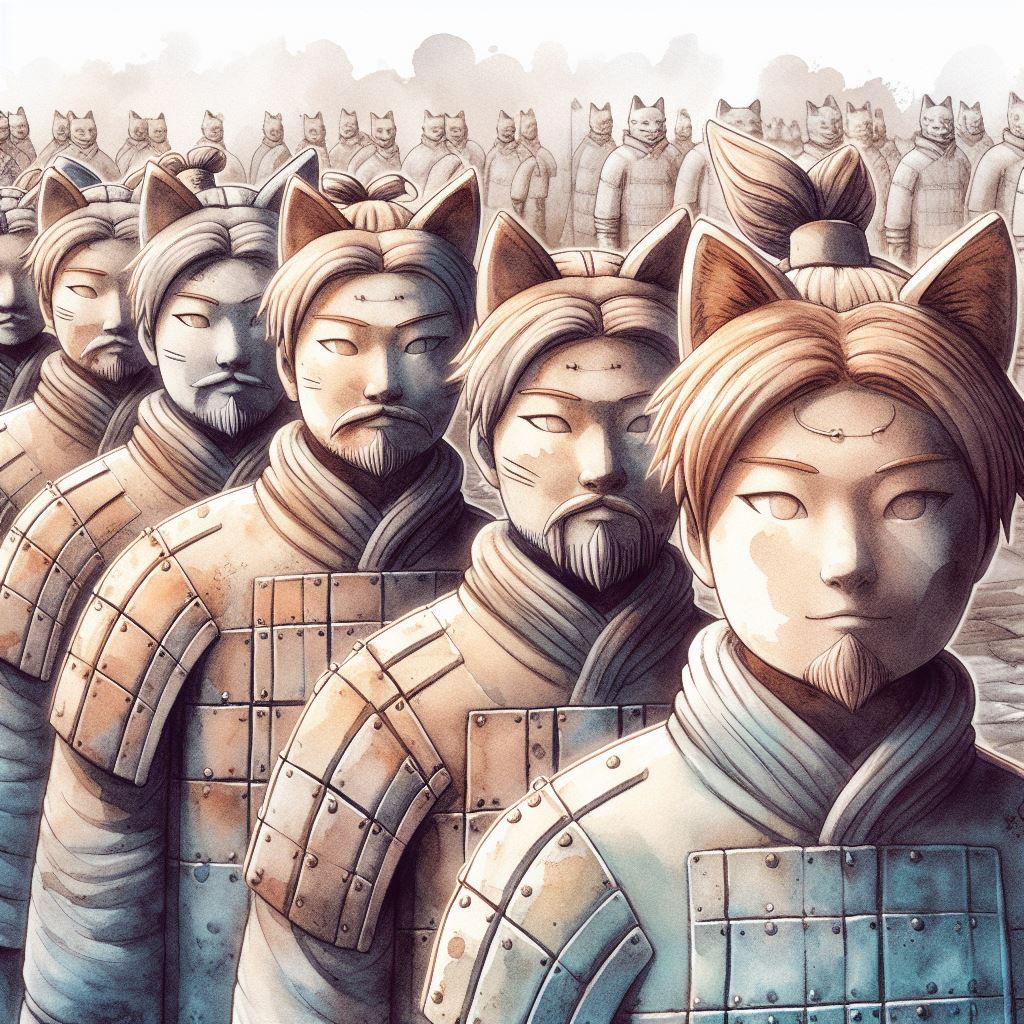 秦の始皇帝・兵馬俑坑内…？