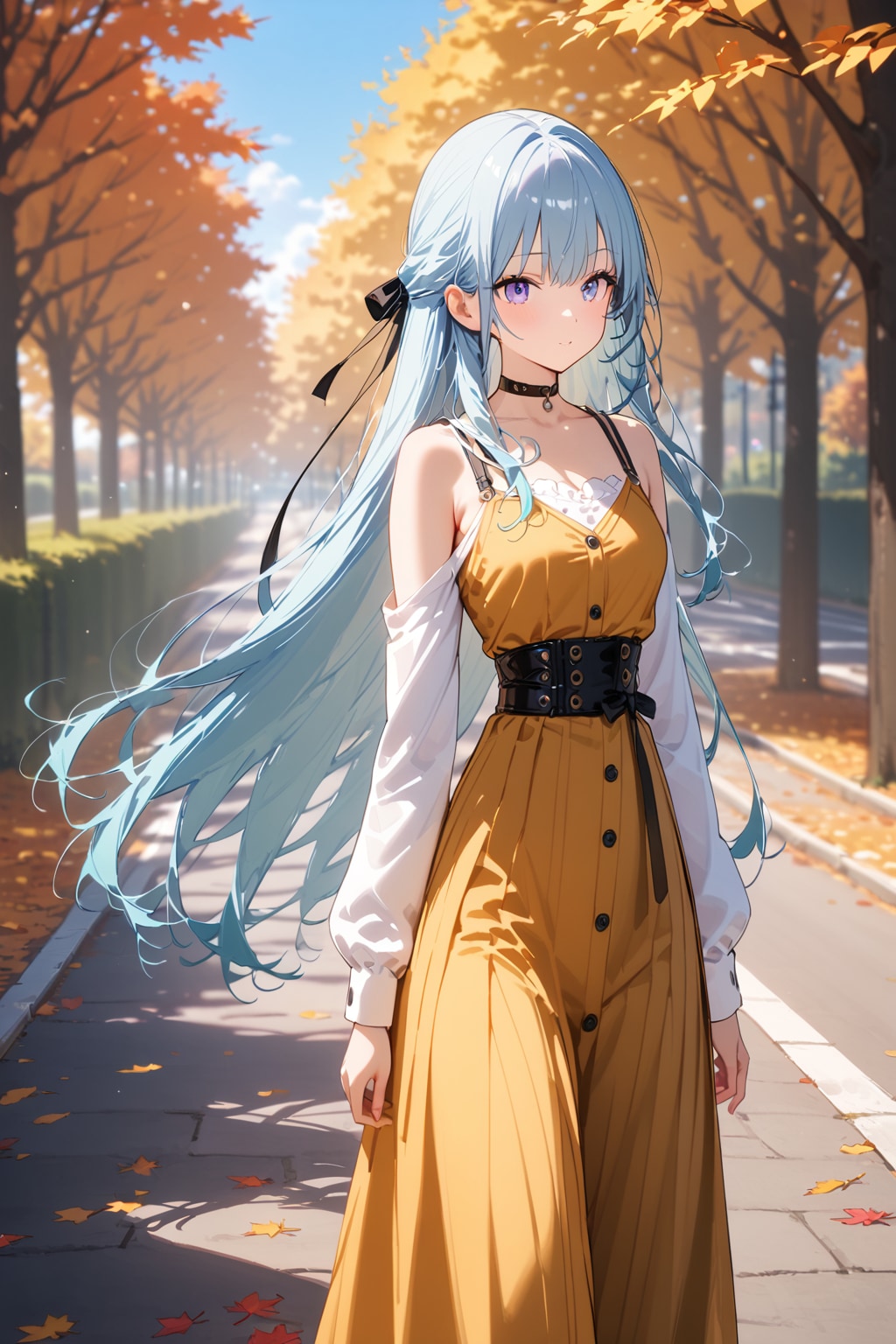 秋の遊歩道 | の人気AIイラスト・グラビア