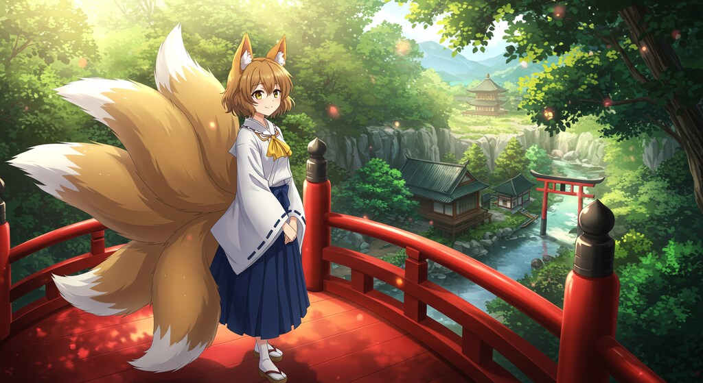 九尾少女と幻想郷