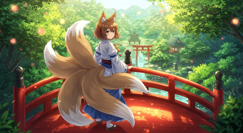 九尾少女と幻想郷