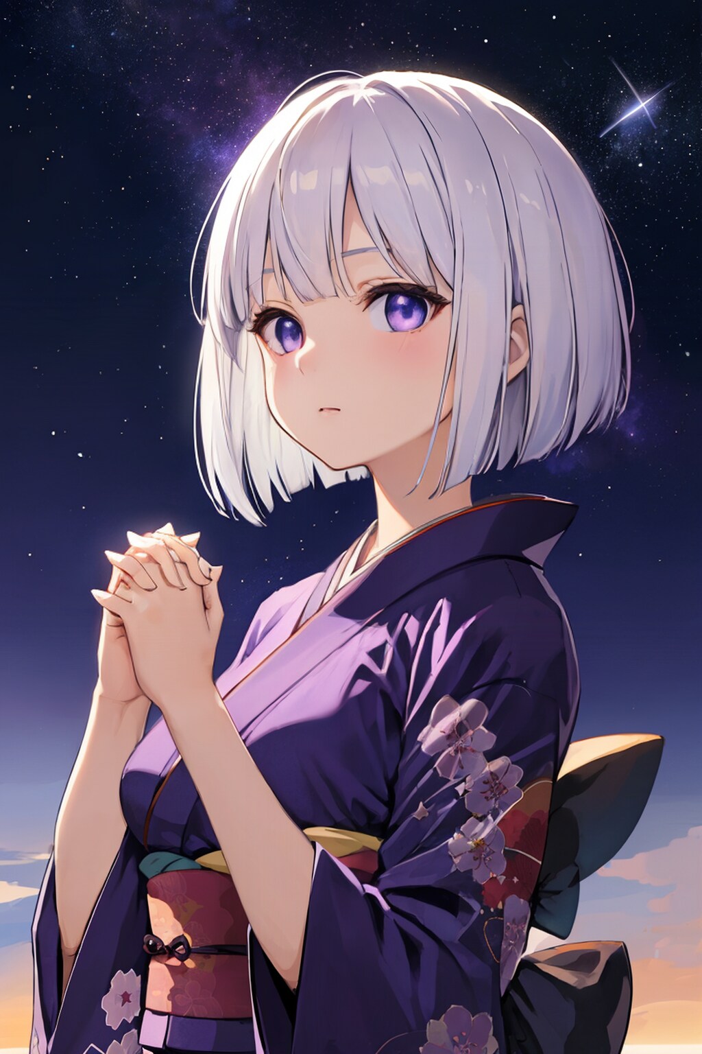 夜明けを待つ少女