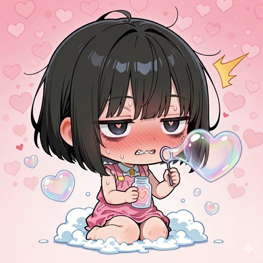 にいちゃん、このしゃぼんだま…？