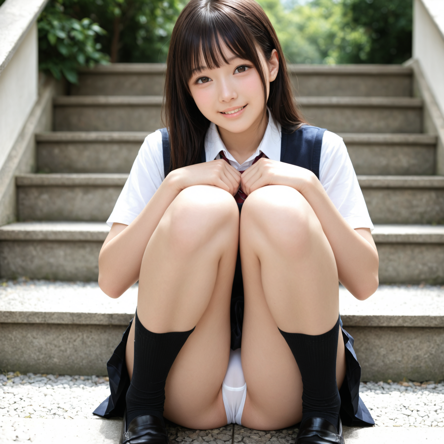 清楚な子♡純白パンティ♡