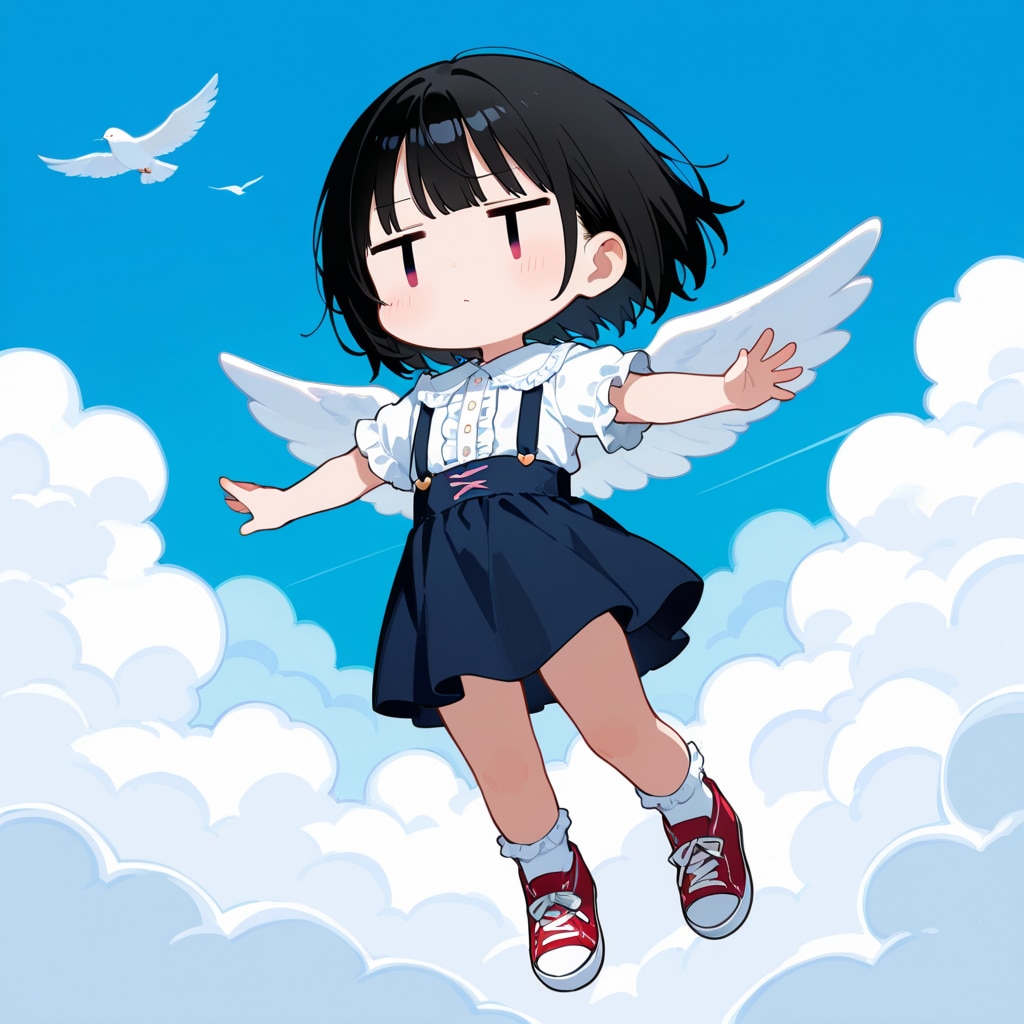 空を飛んでみる（66/100） | の人気AIイラスト・グラビア