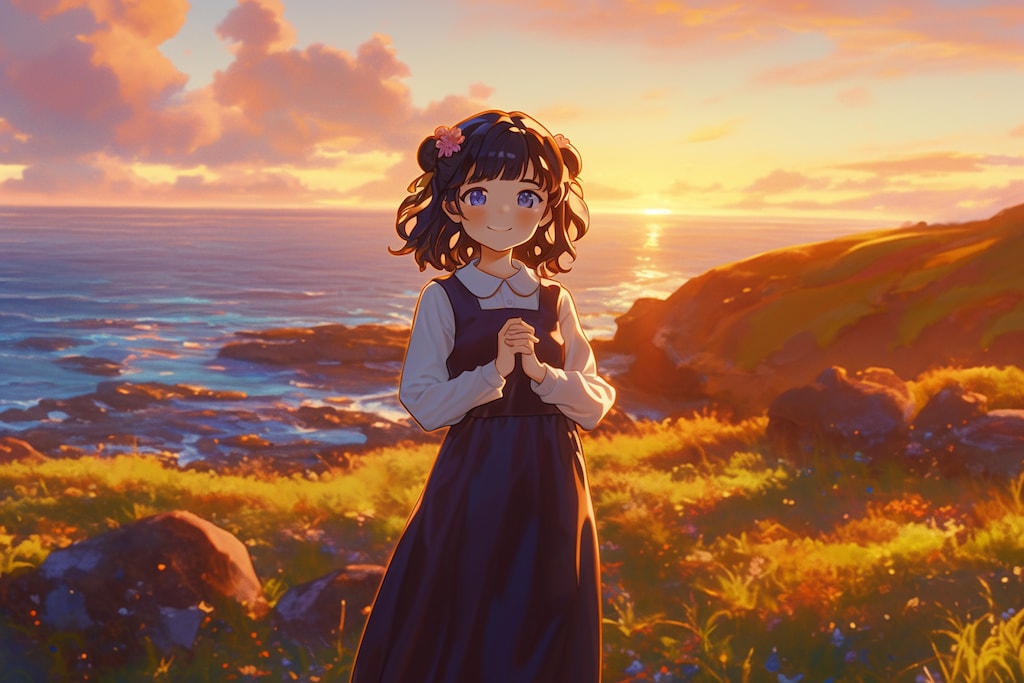 夕暮れのおだんごちゃん🍡✨122