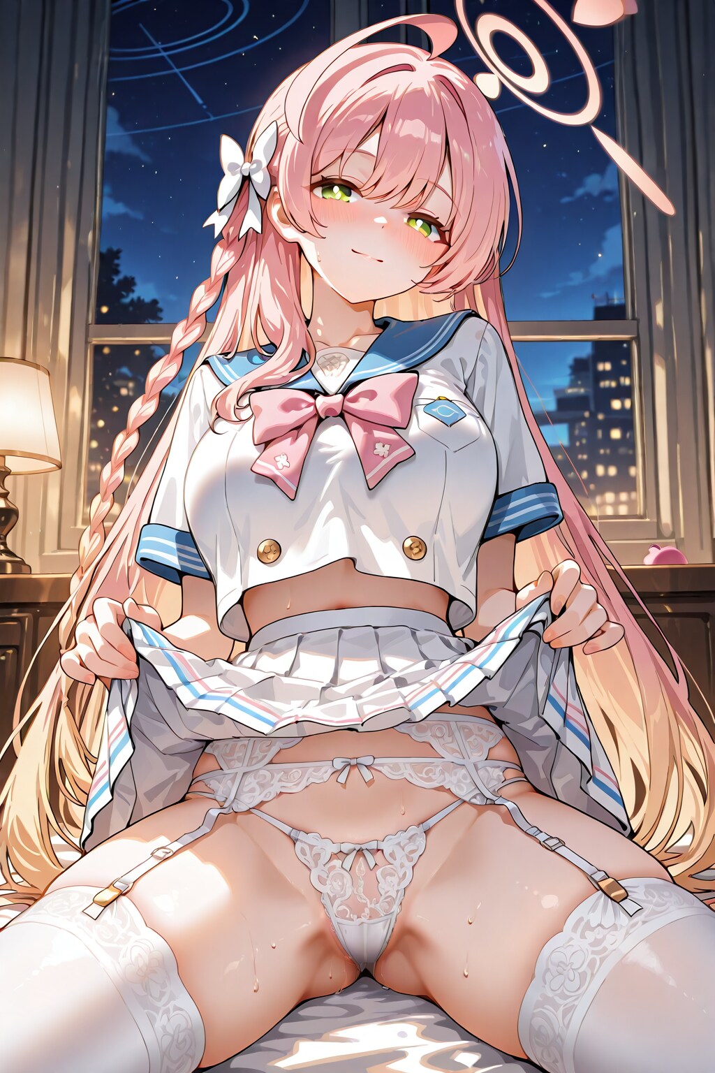 見せつけるハナコ