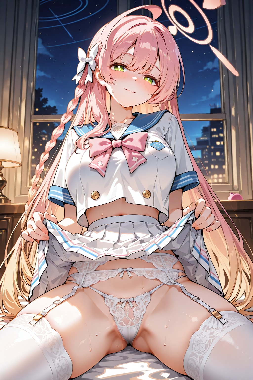 見せつけるハナコ