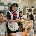 文化祭でメイド喫茶 4枚目
