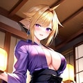 和装のセクシークラちゃんイラスト集 9枚目