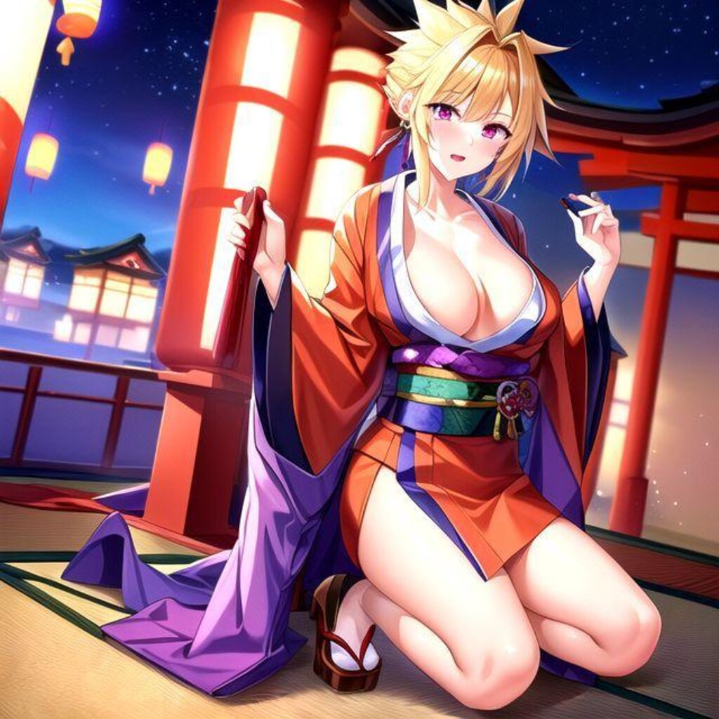 和装のセクシークラちゃんイラスト集