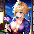 和装のセクシークラちゃんイラスト集 6枚目