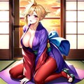 和装のセクシークラちゃんイラスト集 2枚目