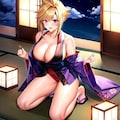 和装のセクシークラちゃんイラスト集 5枚目
