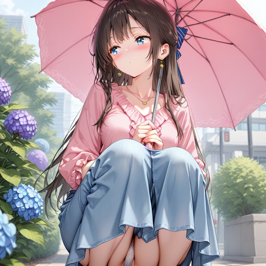 偶然パンチラ