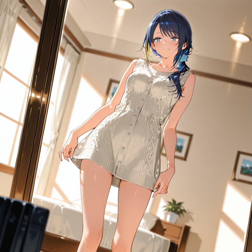 ニットミニワンピースの七瀬　192