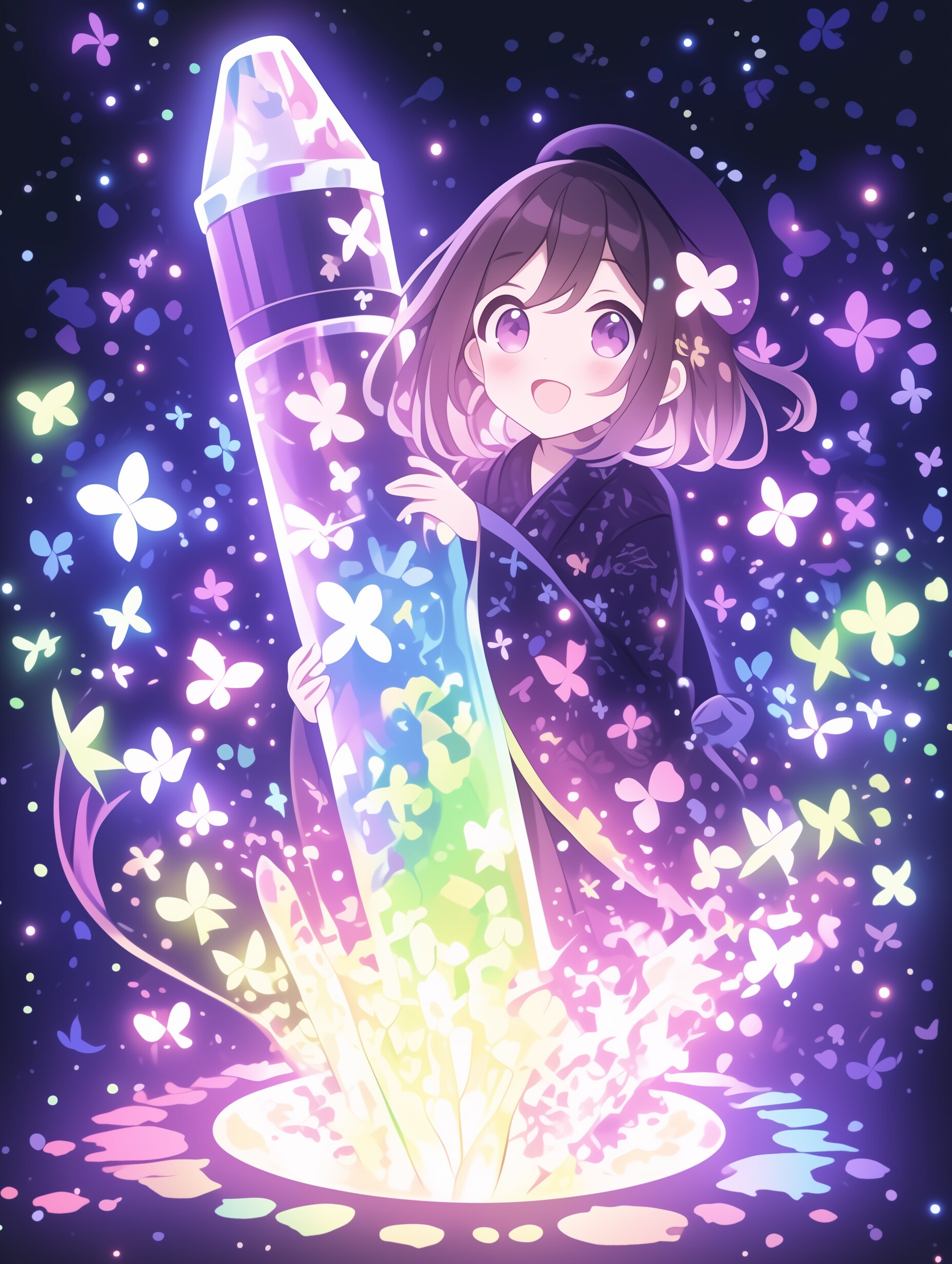 カラフルペイントガール