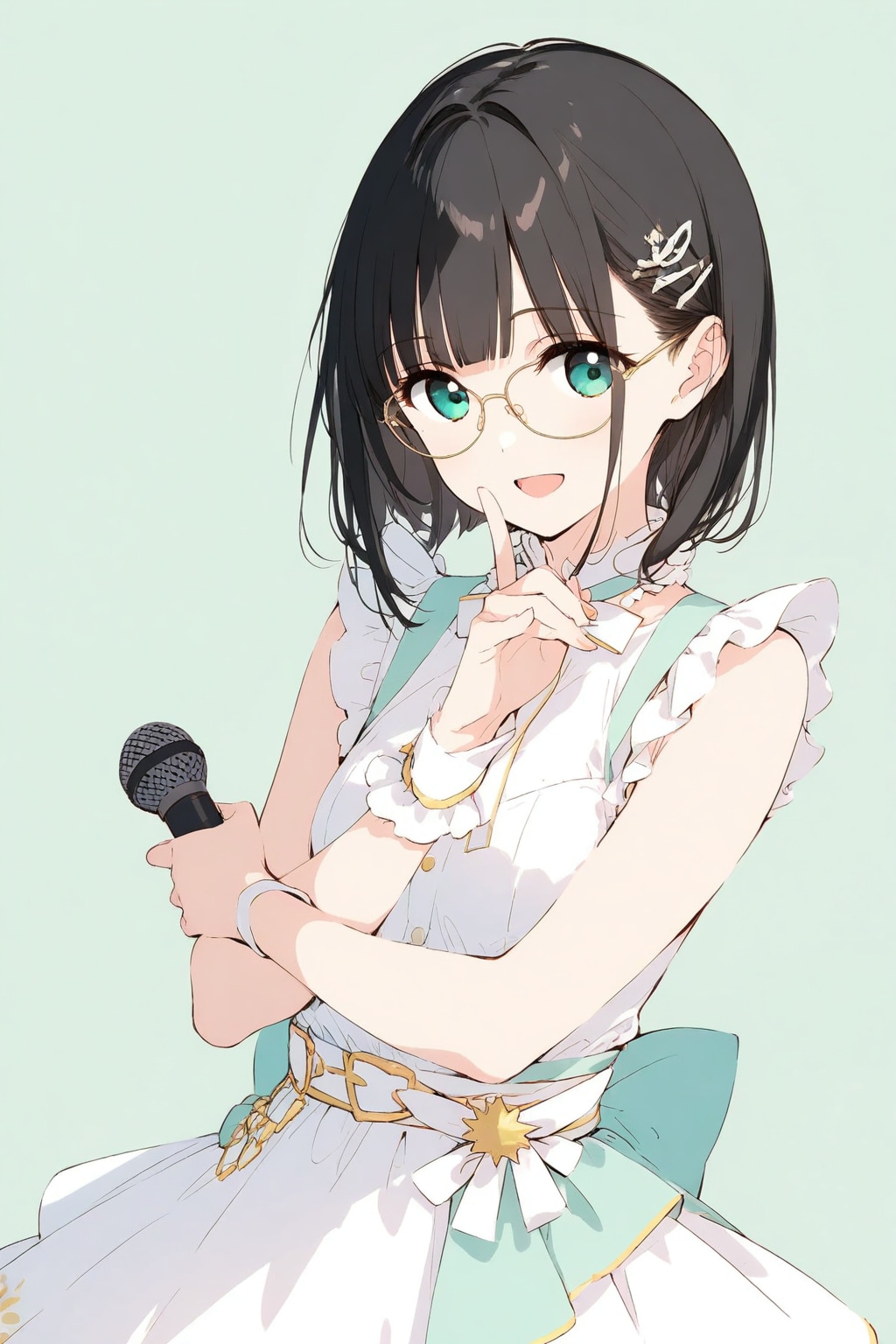 アイドル衣装なメガネちゃん👓✨