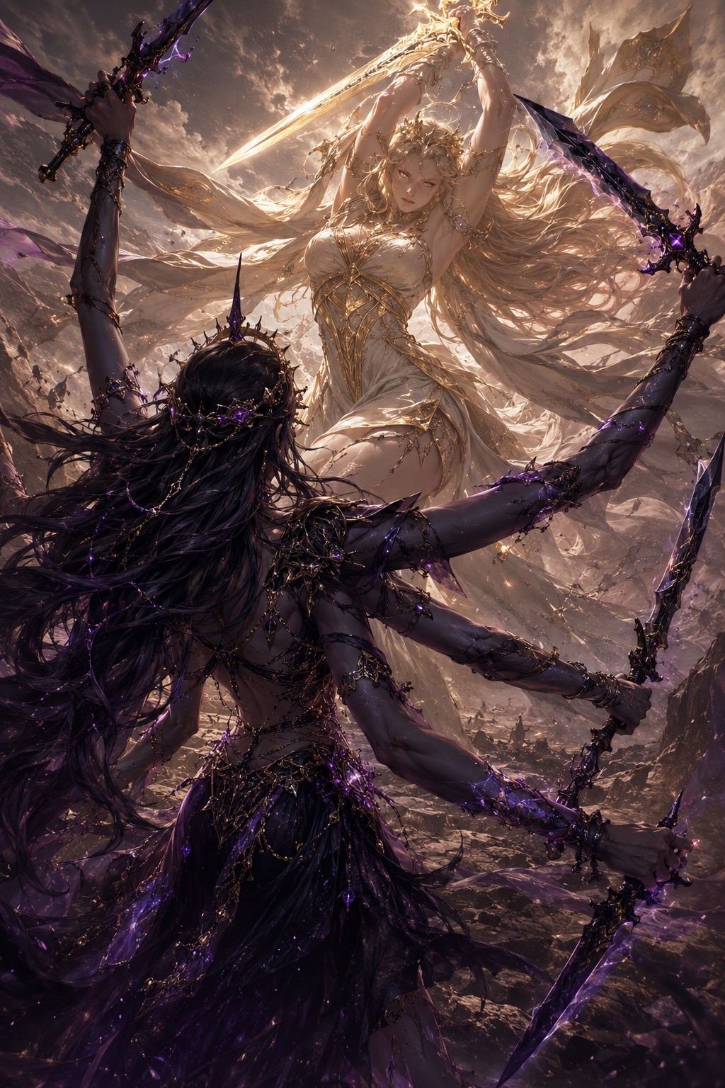 【八腕の闇、金瞳の光―光の女神ルミナリア】