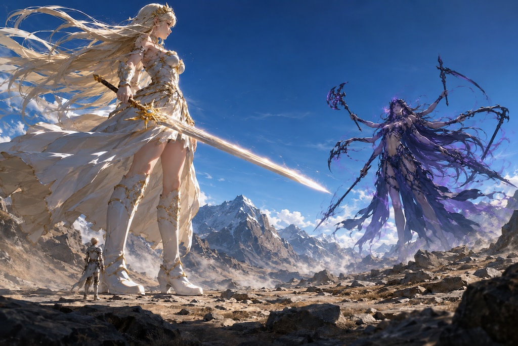 【八腕の闇、金瞳の光―光の女神ルミナリア】