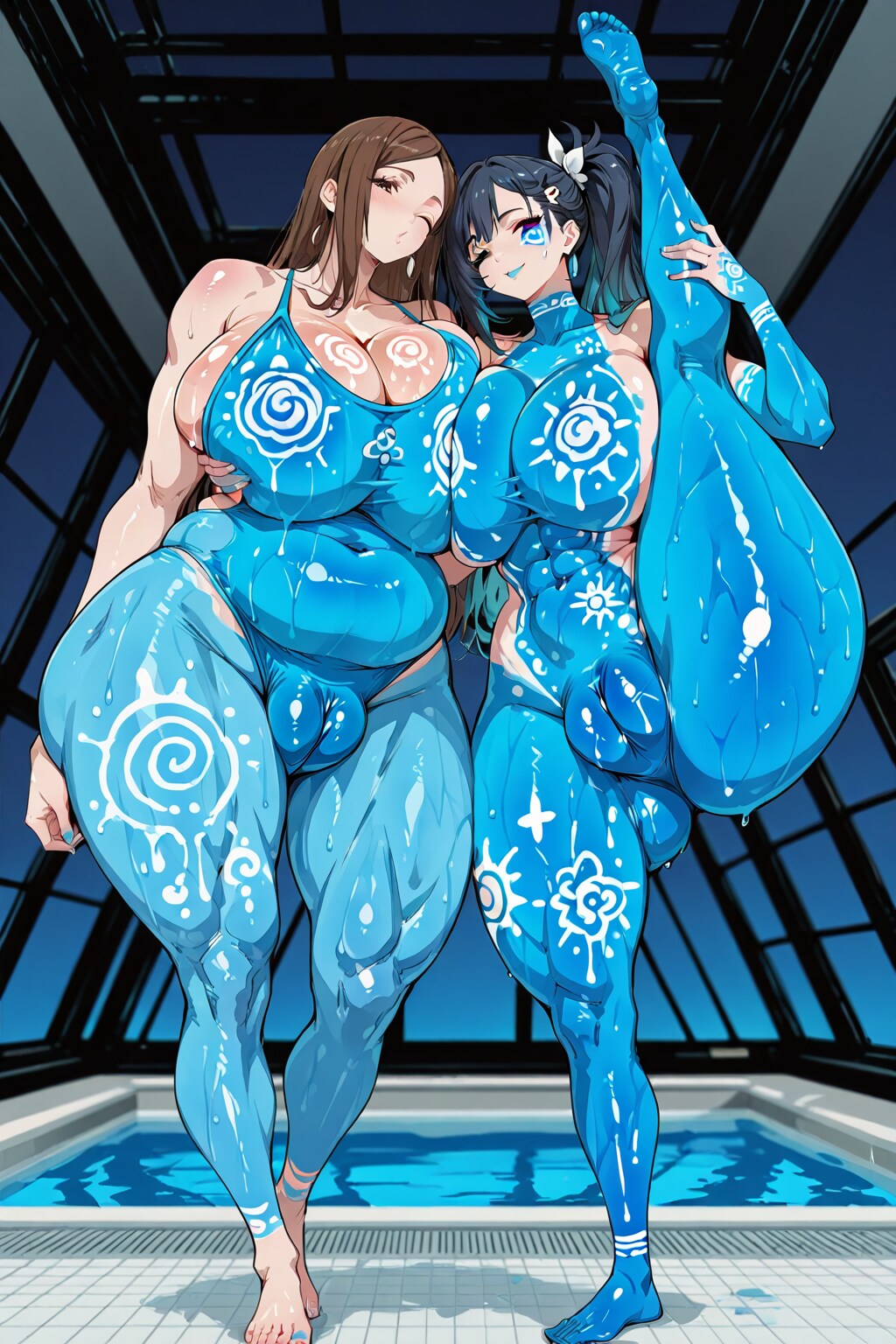 爆乳筋肉女子🫟ボディペイント 20260704