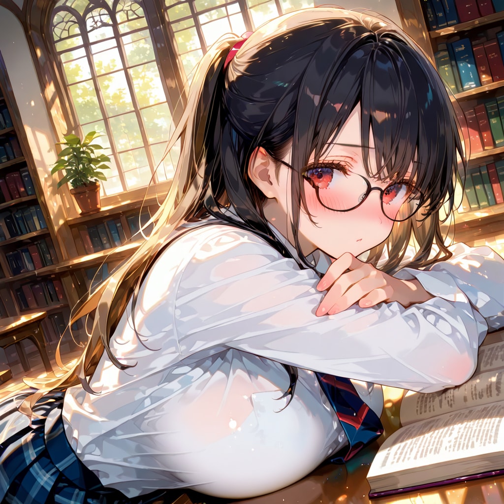 かまってほしい図書委員（姉）