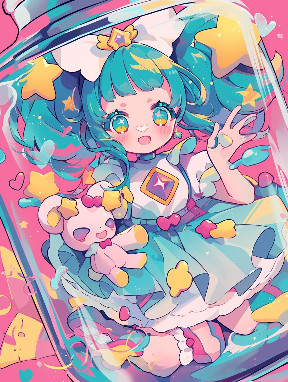 「瓶詰の少女」碧13 | の人気AIイラスト・グラビア