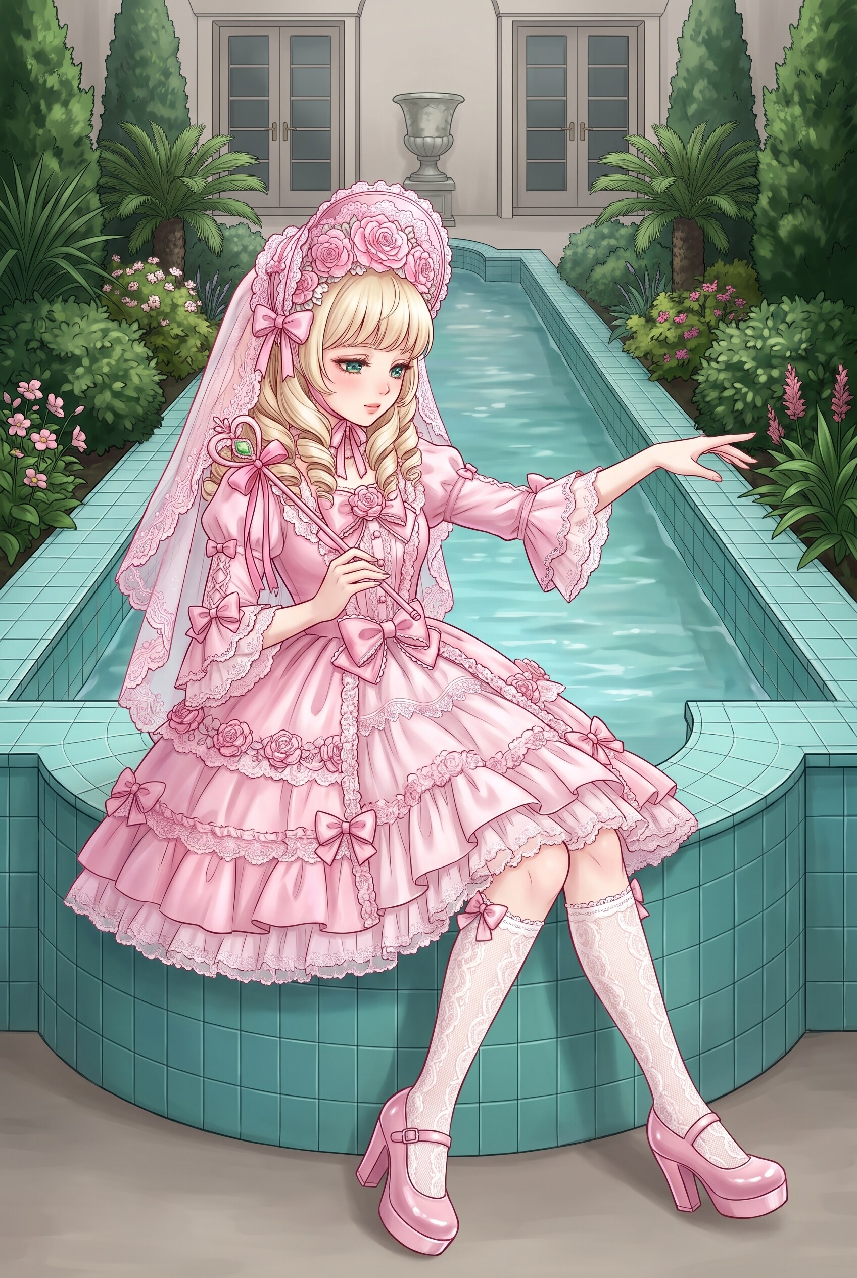 桃花杖の庭姫 | の人気AIイラスト・グラビア