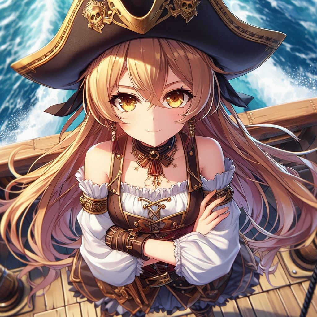 ガイナ立ち海賊船長