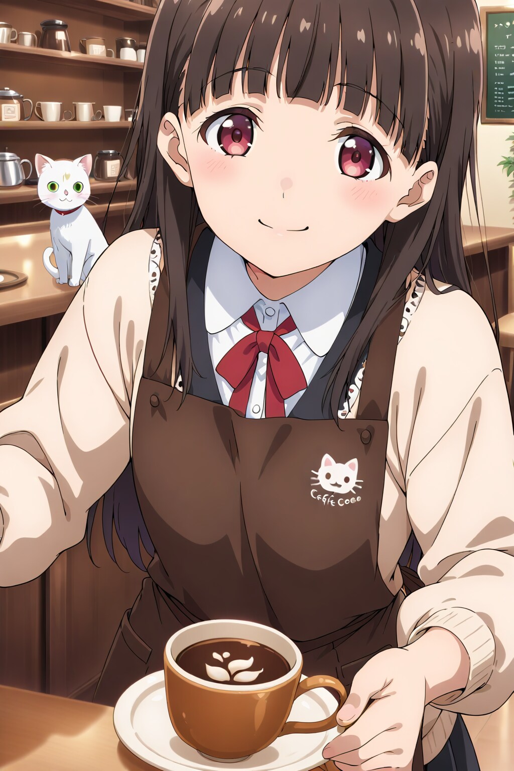 人気のカフェでアルバイト | の人気AIイラスト・グラビア