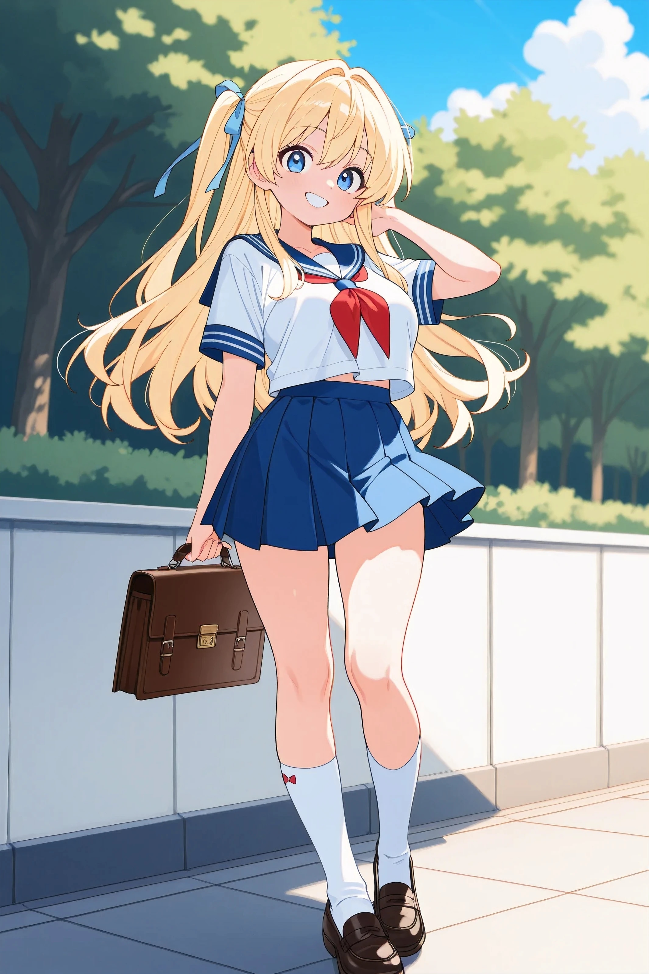 😀Chichipui-chan se ve genial hoy: ¡luce una sonrisa encantadora que combina con el hermoso clima! | の人気AIイラスト・グラビア