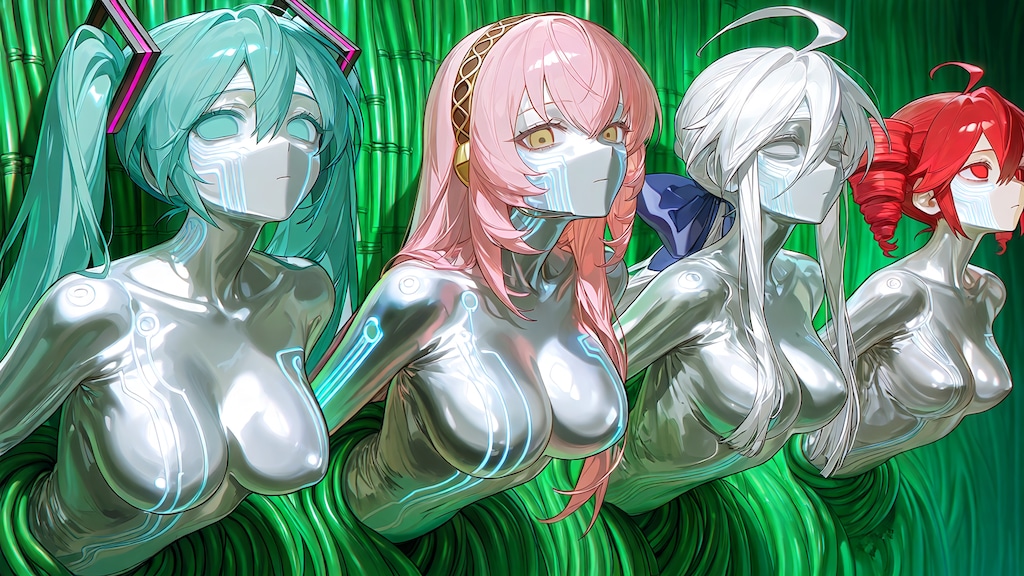 ミク、ハク、ルカ、テト、ボカロのDGの生体ユニット複数取り込み版